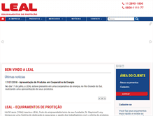 Tablet Screenshot of leal.com.br